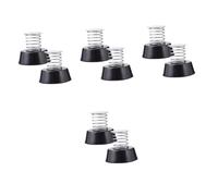 BESTonZON 4 Ensembles Base Ressort Décoration Secouante pour Électrique Ornements De Tête Secouée Base Noire 2 Pièces * 4