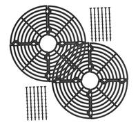 BESTonZON 4 Ensembles Couvercles De Protection pour Pots De Fleurs Grilles Découpables Noir pour Jardin Protection des Plantes Animaux Et Garçon Fille Diamètre 2 Pièces * 4