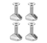 BESTonZON 4 Ensembles Stainless Steel Surfboard Fin Screws for Paddle Board Removable Fin Fasteners with Polished Surface for Enhanced Stability and Hydrodynamic Performance