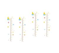 BESTonZON 4 Pcs Croissance Mur Autocollant Courbe De Croissance Autocollant Hauteur Sticker Hauteur Graphique Autocollant Hauteur Papier Peint Hauteur Graphique Croissance Autocollant Pvc