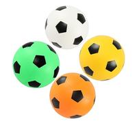 BESTonZON 4 Pièces Ballon de Football Garçon Fille de Soccer Gonflable pour Activités Extérieures Orange et Vert