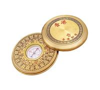 BESTonZON 4 Pièces Boussole Chinoise Portable Alliage Vintage Outil de Navigation et Décoration Feng Shui Accessoire Élégant pour Maison et Bureau