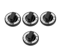 BESTonZON 4 Pièces Bouton de Remplacement pour Cuisinière à Gaz Chaleur Installation Facile Diamètre Compatible avec Divers Appareils de Cuisine