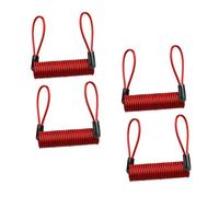 BESTonZON 4 pièces Câble de Sécurité pour Disque Velo Câble Acier Résistant Signalisation Anti-vol pour Scooter et