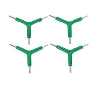 BESTonZON 4 Pièces Clé Allen Verte à Trois Voies Outil Multifonction Hexagonal Intégré Clé pour Réparation Cyclisme
