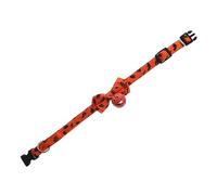 BESTonZON 4 Pièces Collier pour Chat et Chien Halloween avec Nœud Détachable Décor de Cou pour Animaux Confortable et Sûr S avec Motif Citrouille et Chauve Souris Jaune pour et Séances Photo
