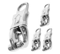 BESTonZON 4 Pièces Crochet à Ressort Alliage de Zinc Mousqueton à Dégagement Rapide pour Harnais Équestre Fixation Sécurisée et Polyvalente pour Équitation et Activités Extérieures