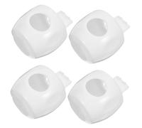 BESTonZON 4 Pièces de poignée de porte à l'épreuve des bébés sécurité épreuvage safety door lock serrures enfants pour porte bouton de porte à l'épreuve des enfants pp blanche