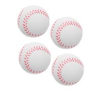 BESTonZON 4 pièces Entraînement Baseball Souples PU Balles Initiation Sûres pour Étudiants et Adolescents Adaptées à Intérieur et Extérieur pour Pratique et Jeux Ludiques