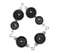 BESTonZON 4 pièces Kit de Poulies pour Projets de Physique Poulies Simples et Doubles pour Expériences Scolaires Matériel Robuste pour Levage et Enseignement Mécanique