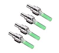 BESTonZON 4 Pièces Lampe à Buse à Feu Arrière De Vélo Lumières Feux De Vélo Accessoires De Vélo Électrique Feux De Roue pour Pneus De Vélo Lumière De Pneu Vert Acier Inoxydable