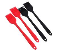 BESTonZON 4 pièces Lot de Pinceaux Silicone pour Barbecue Brosse Huile Alimentaire Résistante Haute Température Manche Long pour Badigeonner Uniformément Marinade Pâtisserie et Cuisson