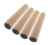BESTonZON 4 Pièces Lot de Poteaux de Griffoir pour Chat Sisal Naturel Remplacement Compatible Vis pour Arbre à Chat et Protection Meubles