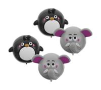 BESTonZON 4 Pièces mini voiture rétractable pièces miroir d'angle mort le fourre-tout jouets de garçon voitures miniatures petites voitures à reculer les animaux tirent les voitures pp