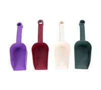 BESTonZON 4 Pièces Outils de Jardinage Plastique Petite Pelle Ergonomique pour Terre et Alimentation Animaux pour Jardin Intérieur et Extérieur Vert Blanc