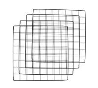 BESTonZON 4 pièces Panneau de Clôture pour Animaux Noir Système de Séparation DIY pour Chiens et Isolation Pratique pour Cages et Enclos