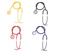 BESTonZON 4 Pièces Stéthoscope pour Garçon Fille DIY et Accessoire de Jeu de Rôle Médecin pour Éveil Scientifique et Créativité