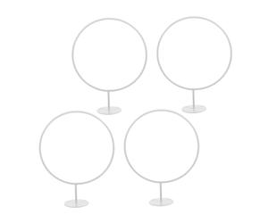 BESTonZON 4 pièces Support Mural pour Ballons de Sport Porte Ballons Mural Blanc pour Rangement Basket Football Volley Organiseur Robuste et Gain de Place