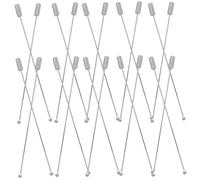 BESTonZON 40 Épingles à Broche Droites 90 MM en Métal Argenté avec Œillet Lot de 40 Pièces pour Couture Accessoires DIY pour Corsages Écharpes et Créations de Bijoux