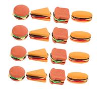 BESTonZON 40 Pièces Hamburger Play Food Set Realistic Simulation Fast Food Toys for Pretend Burgers Hot Dogs Toast Sandwiches Role Play Kitchen Accessories for Family Fun and Miniature Decor