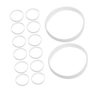 BESTonZON 40 Pièces Lot de Bracelets Silicone Blanc Extensibles Unisexes Résistants et Confortables pour Événements et Fêtes