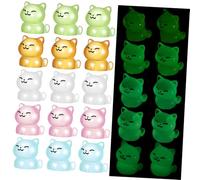 BESTonZON 40 pièces Mini Figurines de Résine Lumineuse Lot de Miniatures Colorées pour Décoration DIY Ornements Insolites pour Dollhouse Bureaux et Micro pour Amoureux des
