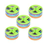 BESTonZON 40 Pièces Set de Disques Volants Colorés Compatible avec Jouets à Main Pied pour Jeux Extérieurs Garçon Fille et Adultes
