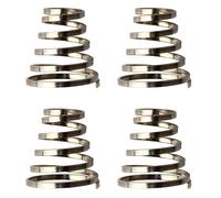 BESTonZON 4pcs Ressorts en Alliage D'aluminium pour Axe de Levier de Libération Rapide de Moyeu de Vélo Argenté, Accessoires pour VTT, Remplacement de Ressorts Usés