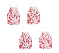 BESTonZON 4pièces Déguisement Halloween Tablier Sanguinolent Pour Décoration Terrifiante De Fête Accessoires Horrifiques Pour Ambiance Halloween