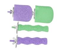 BESTonZON 4pièces Meuleuse à Griffes pour Oiseaux Perchoir pour Griffes Support pour Cage De Perruche Ondulée Bâtonnet pour Calopsitte Et Canari Accessoires pour Cages