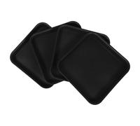 BESTonZON 4pièces Soucoupes Carrées pour Pots De Fleurs avec Bac De Récupération Eau pour Balcon Et Jardin Empêchant Débordements Et Gardant Sol Sec