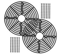 BESTonZON 5 Ensembles Cache Pot De Fleurs Couvercles Découpables Noir pour Protection des Plantes Stoppeur De Creusement pour Et Chiens Diamètre 2 Pièces * 5