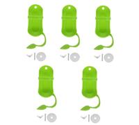 BESTonZON 5 Ensembles Support de Perchoir Oiseau avec Mangeoire Fruits et Os de Seiche de Supports pour Perruches Perroquets et Oiseaux Exotiques Modèle Branche Matériau Durable Usage