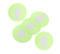 BESTonZON 5 Pièces Autocollants Directionnels PVC Lot de Marqueurs Fléchés Adhésifs pour Camping Escaliers et Chemins Indicateurs pour Navigation Facile