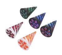 BESTonZON 5 Pièces Fidget Cône Spirale Imprimé Bicolore pour Détente et Développement Motricité Cadeau Halloween Compact et Portable