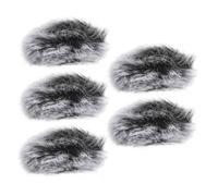 BESTonZON 5 pièces Housse Micro Vent Clip Peluche Résistante Aux Éclaboussures Protection Microphone Légère et Facile à Installer