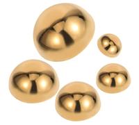 BESTonZON 5 pièces Lot de Demi-sphères Décoratives Acier Inoxydable avec Revêtement Sphères Réfléchissantes Miroir pour Jardin Extérieur et Intérieur Facile à Nettoyer et Entretien Simple