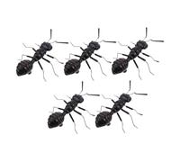 BESTonZON 5 Pièces modèle d'insecte Imitation d'insecte Fourmi Artificielle Modèles de Fourmis Ornement de Fourmis artificielles Parure Fourmi Bureau Sculptures Bureau Argile Black