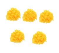 BESTonZON 5 pièces Perruque Clown Afro Bouclée Colorée pour Adultes et Garçon Fille Accessoire Déguisement Carnaval Party