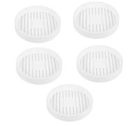 BESTonZON 5 Pièces Pied De Pot De Fleur Bacs à Plantes pour Pots Mis en Pot Soucoupe Nursery Usine Plateau Bacs à Fleurs Pratiques Assiette pour Plantes en Pot Blanche Plastique