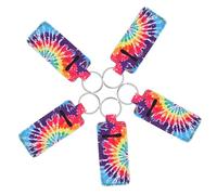 BESTonZON 5 Pièces Porte-clés Carré Titulaire De Maquillage Rouge à Lèvres D'organisateur à Lèvres Support De Fil Porte-clés Flottants pour Bateaux Petit Porte-Rouge Manche Néoprène