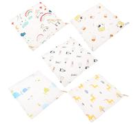 BESTonZON 5 Pièces Serviette Bébé Serviettes Nouveau-né Bavoirs De Salive Pour Tout-petits Bavoirs Bébé Bave Bavoirs Bandanas tes De Pour Les Filles Nouveau-nées Coton