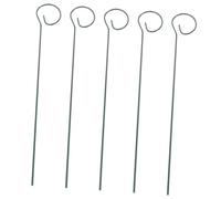 BESTonZON 5 pièces Support de Plante pour Pot de Fleurs Tuteur pour Plantes Grimpantes Support Antirouille avec Anneau de Maintien et Tiges Fines