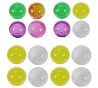 BESTonZON 50 Boules Rondes à Remplir 45Mm en Plastique Coloré Compatibles Distributeur Automatique de Chewing-Gums Boîte de Rangement Réutilisable pour Bonbons Jouets et Fêtes Idées