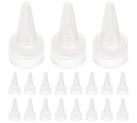 BESTonZON 50 Pièces Bouchons de Bouteille Étanches en Plastique, 24 Dents, , pour Bouteilles en Verre, Usage Domestique, Faciles à Serrer, Anti-Fuite, à Visser