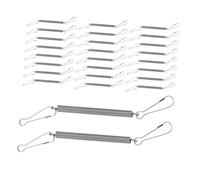 BESTonZON 50 Pièces Clips à Ressort Acier Inoxydable pour Distributeur Eau Lapin Fixation Cage Installation Facile pour Petits Animaux