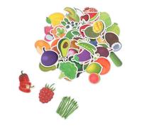 BESTonZON 50 Pièces fruits autocollants fraise stickers autocollants de légumes Autocollants de fruits Autocollants éducatifs nourriture autocollants bagages stickers décor végétal Papier