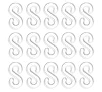 BESTonZON 500 Connecteurs en S Transparents pour Bracelets Élastiques Clips pour Métier à Tisser Accessoires de Bricolage Créatif Kit 500 Pièces pour Fabrication de Bijoux et Loisirs