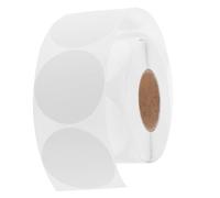 BESTonZON 500 Étiquettes Autocollantes Rondes 25 MM Adhésives Blanches Pastilles Thermiques Auto-Adhésives pour Codage Inventaire Bureau et Maison Rouleau de 500 Pièces