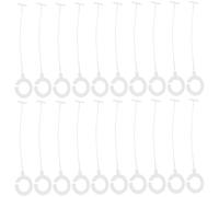 BESTonZON 5000 Attaches en J en Plastique Blanc de 35 Millimètres pour Étiquettes de Vêtements, Crochets pour Fixation Rapide D’étiquettes de Prix, Accessoires pour Cintres D’étiquetage